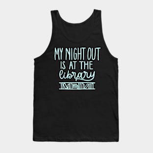 Night Out at the Library Sticker Tank Top